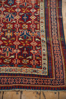 4x5 Antique Caucasian Square Rug