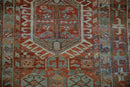 2.5x14 Vintage Fine Distressed Karaja Rug Runner