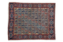 3.5x4.5 Antique Afshar Square Rug