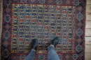 3.5x4.5 Antique Afshar Square Rug