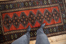 3.5x6 Antique Kurdish Rug