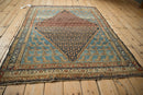 4x5.5 Antique Distressed Hamadan Rug