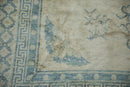 6x6 Antique Distressed Peking Square Carpet