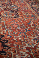 8x11.5 Vintage Heriz Carpet