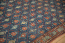 6.5x10.5 Antique Distressed Kurdish Carpet