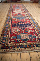 3.5x12.5 Vintage Baktiari Rug Runner