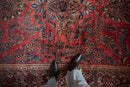 7x10 Antique American Sarouk Carpet