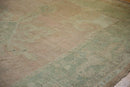 9x11.5 Vintage Distressed Oushak Carpet