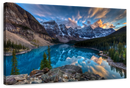 Moraine Lake Sunset Wall Art