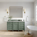 James Martin Brittany 60" Single Bathroom Vanity, Smokey Celadon