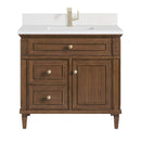 James Martin Lorelai 36" Single Bathroom Vanity, Mid-Century Walnut