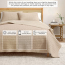 100% Cotton Honeycomb Waffle Garment Washed Quilt Set - Genevieve Collection by Great Bay Home