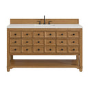 James Martin Malibu 60" Single Bathroom Vanity, Amber Birch