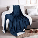 Velvet Plush Sherpa Bed Blanket - Sherpa Fleece Collection by Great Bay Home