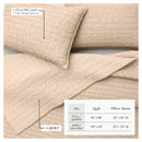 100% Cotton Honeycomb Waffle Garment Washed Quilt Set - Genevieve Collection by Great Bay Home