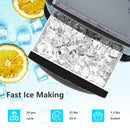 Cubic Ice Maker Machine,33 Lbs/24 Hrs,1.3 Lbs Ice Storage Capacity ,Black