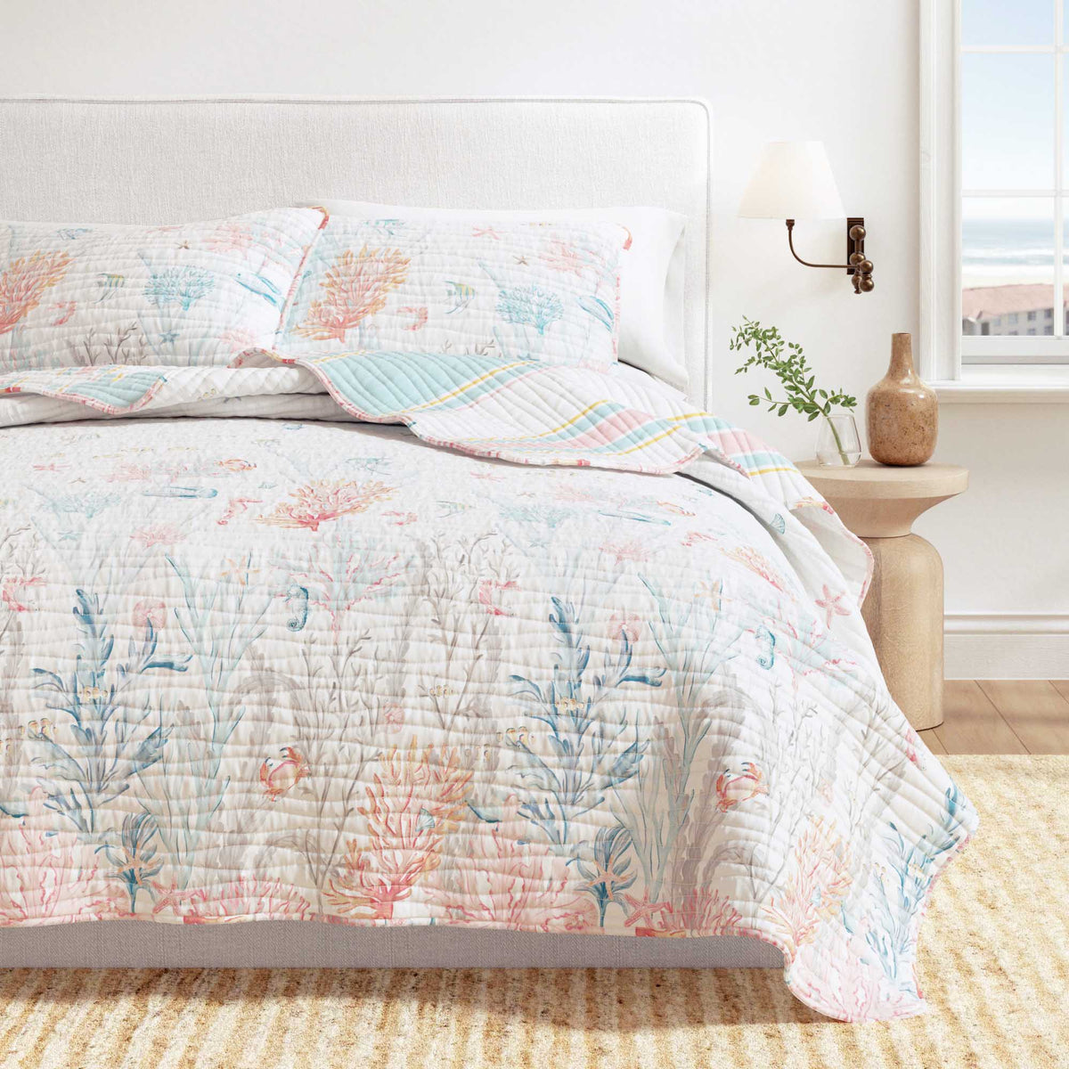 Coastal Coral Reef Quilt Set - Caymen Collection, photo 6 of 6