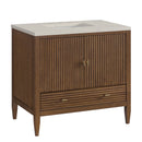 James Martin Myrrin 36" Single Bathroom Vanity, Mid-Century Walnut