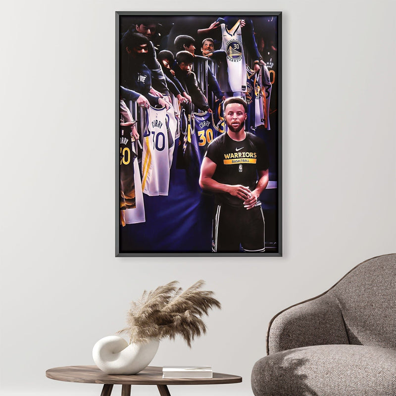 Curry Autograph Line Up Canvas