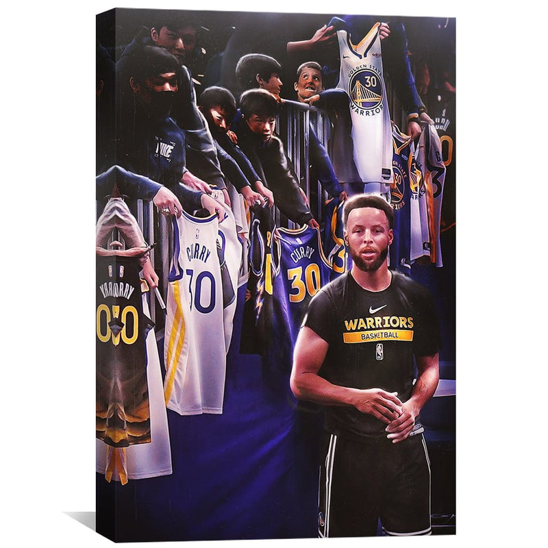 Curry Autograph Line Up Canvas