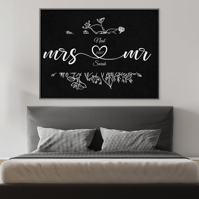 Cursive Love Canvas