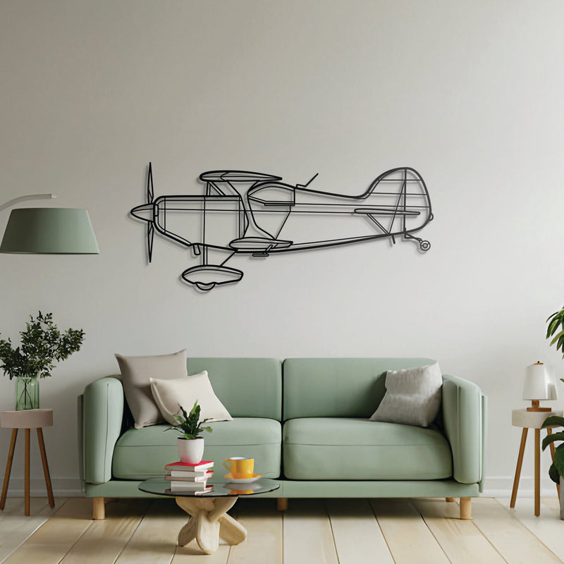 Pitts S-1T Metal Aircraft Wall Art - NCP0243