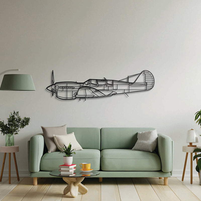TP-40N Warhawk Metal Aircraft Wall Art - NCP0449