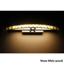 GobekUsa 15W LED Crystal Bathroom Wall Sconce Light for Mirror and Makeup