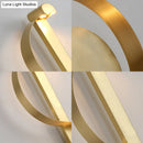 GobekUsa Curved Golden LED Wall Sconce in Warm/White Light - Stylish Aluminum Fixture