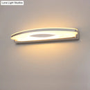 GobekUsa Curved LED Vanity Sconce with Stainless Steel Finish for Bathrooms