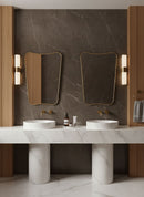 Curved Brass Mirror - Butterfly Frame Wall Mirror