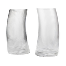 Set of 2 Curvy Cocktail Glasses 8oz by The Wine Savant - Swerve Twist Glasses Curved Glasses for Cocktails, Perfect For Any Bar, Anniversary Gift, Birthday Gift, Wedding Gift Or Cocktail Party