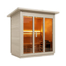 Custom 4-Person Luxury Spruce Outdoor Steam Sauna With Heater And Stones [Made-To-Order] (SAK87912) by SAKSBY WHOLESALE