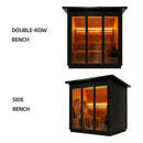 Custom 8-Person Luxury Canadian Red Cedar Outdoor Steam Sauna With Heater And Stones [Made-To-Order] (SAK13492) by SAKSBY WHOLESALE