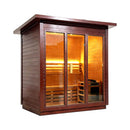 Custom 8-Person Luxury Canadian Red Cedar Outdoor Steam Sauna With Heater And Stones [Made-To-Order] (SAK13492) by SAKSBY WHOLESALE