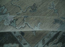 Wool Area Rug Charcoal Gray Silver Oriental Oushak Antique Hand Knotted Custom Made