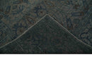 Charcoal Taupe Gray Wool Area Rug - Hand Knotted Antique Design
