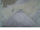 Custom Made Beige And Blue Traditional Turkish Design Hand knotted Wool Rug by The Rug Decor
