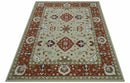 Custom Made Beige And Brown Traditional Oriental Design Hand Tufted Wool Area Rug