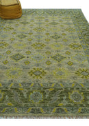 Custom Made Beige And Gray Traditional Hand Knotted wool area rug by The Rug Decor