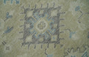 Custom Made Beige and Ivory Hand knotted Traditional Oushak wool Area Rug