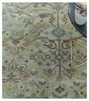 Custom Made Beige and peac Traditional Oushak Design Hand Tufted Wool Rug by The Rug Decor