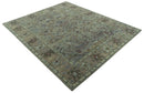 Custom Made Beige and peac Traditional Oushak Design Hand Tufted Wool Rug by The Rug Decor