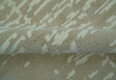 Beige Modern Contemporary Hand Knotted Wool Area Rug - Custom Bespoke Handcrafted by The Rug Decor