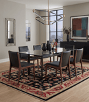 Hand Knotted Wool Area Rug Traditional Oriental Design with Black Rust and Olive