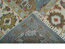 Custom Blue and Beige Rust Traditional Hand Knotted Wool Area Rug by The Rug Decor
