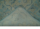 Custom Made Blue And Beige Turkish Design Hand knotted Wool Area Rug by The Rug Decor