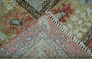 Blue Oushak Hand Knotted Wool Area Rug Turkish Modern Design by The Rug Decor