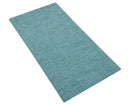 Custom Made Blue Modern Style Hand Tufted Wool Rug