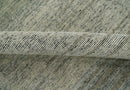 Custom Made Brown and Beige Contemporary Design Hand knotted Wool Area Rug